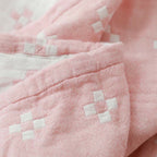 Cotton Diamond Pattern Gauze Blanket