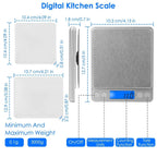 Digital Kitchen Scale with Dual Trays