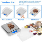 Digital Kitchen Scale with Dual Trays