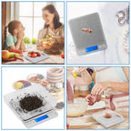 Digital Kitchen Scale with Dual Trays