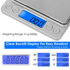 Digital Kitchen Scale with Dual Trays