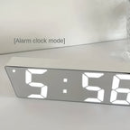 Modern Mirror Display Digital Alarm Clock