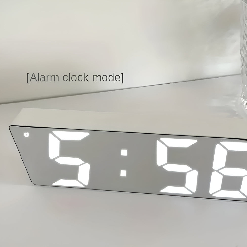 Modern Mirror Display Digital Alarm Clock