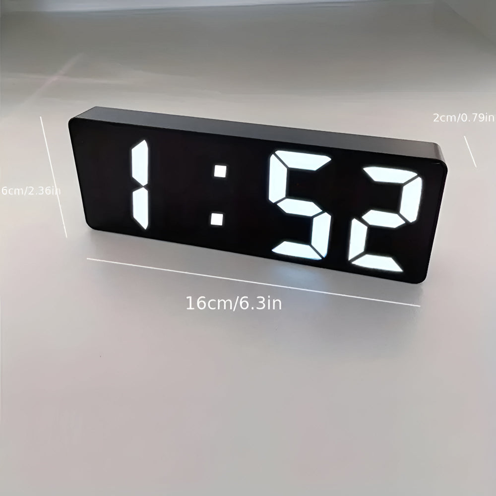 Modern Mirror Display Digital Alarm Clock