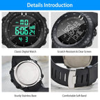 Digital Men's Sports Military Tactical Wrist Watch