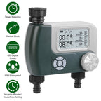 Digital Programmable Sprinkler Timer with 2 Outlet Zones