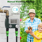 Digital Programmable Sprinkler Timer with 2 Outlet Zones