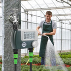 Digital Programmable Sprinkler Timer with 2 Outlet Zones
