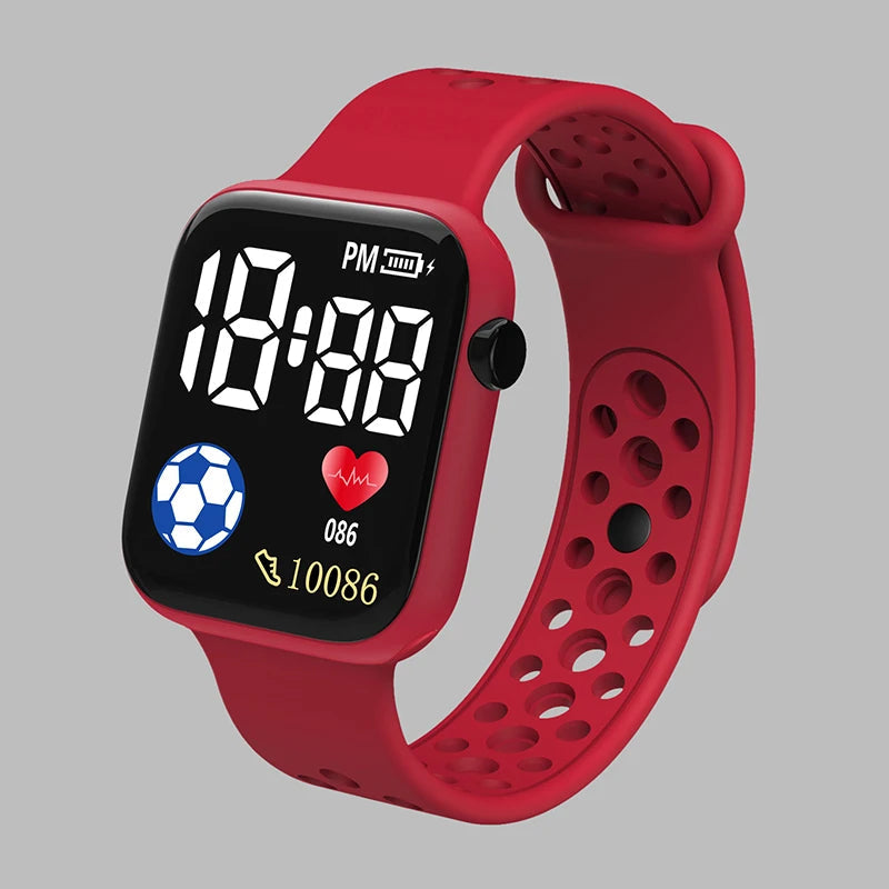 Kids' Digital Watch with Light-Up Display & Stopwatch