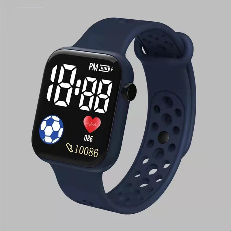 Kids' Digital Watch with Light-Up Display & Stopwatch