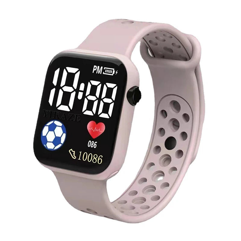 Kids' Digital Watch with Light-Up Display & Stopwatch
