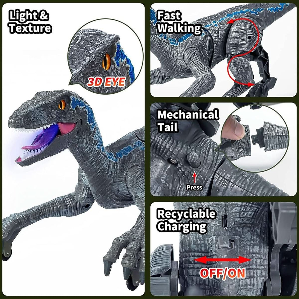 DINOREX – Interactive Velociraptor Toy with Lights and Sounds
