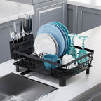 Dish Drying Rack Drain Board Utensil Holder Organizer