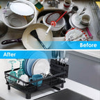 Dish Drying Rack Drain Board Utensil Holder Organizer
