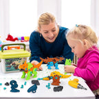 DIY Dinosaur Construction Building Block Assembly Toys with Electric