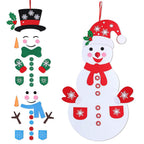 DIY Felt Christmas Hanging Decorations Kits with 54 Piece Detachable Ornaments