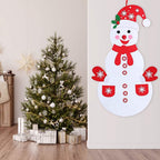 DIY Felt Christmas Hanging Decorations Kits with 54 Piece Detachable Ornaments