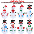 DIY Felt Christmas Hanging Decorations Kits with 54 Piece Detachable Ornaments