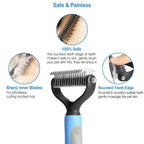 Dog and Cats 2 Sided Grooming Rakes