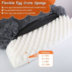Dog Bed Soft Plush Cushion Cozy Warm Pet Crate Mat Dog Carpet
