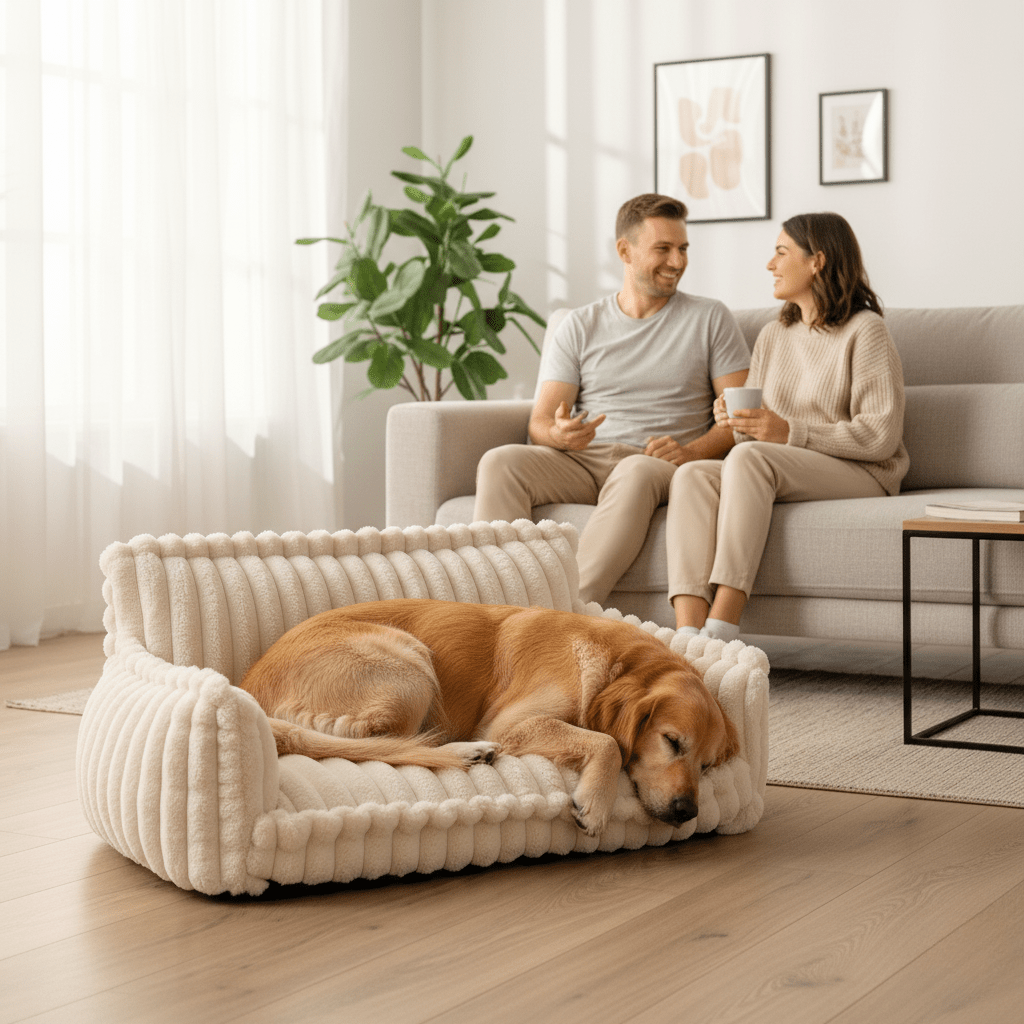 DOGVIA comfy orthopedic pet sofa, washable