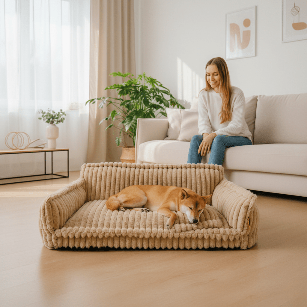 DOGVIA comfy orthopedic pet sofa, washable