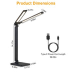 Double Head Desk Lamp with Wireless Charging USB Port