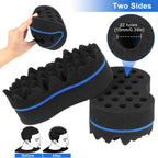 Double Sided Barber Sponge Hair Brush Comb Dreads Locking Twists Coil