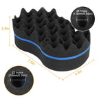 Double Sided Barber Sponge Hair Brush Comb Dreads Locking Twists Coil