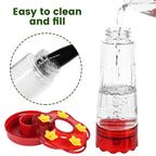 Large Capacity Plastic Hummingbird Feeder with Hook