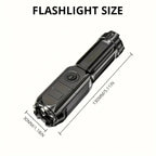Rechargeable Ultraviolet UV Flashlight, Zoomable
