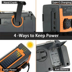Solar Hand Crank Emergency Radio