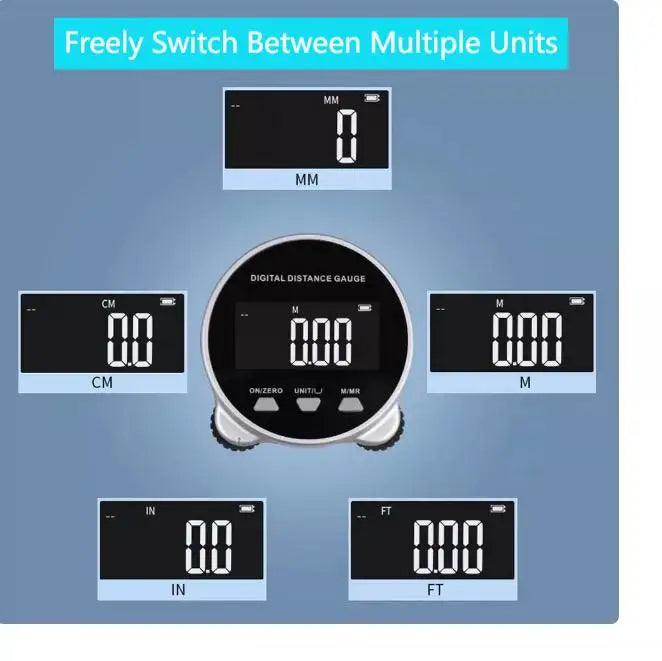 Smart Digital Tape Measure with LCD Display