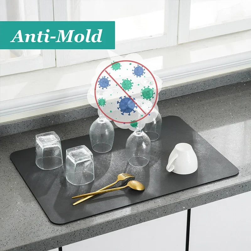 Absorbent Dish Drying Mat (30x40cm)
