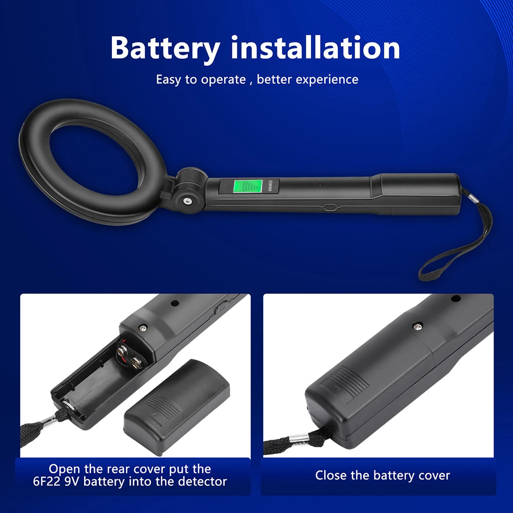 High-Sensitivity Handheld Metal Detector