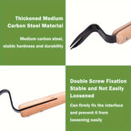 Stainless Steel Weed Puller Tool with Wooden Handle
