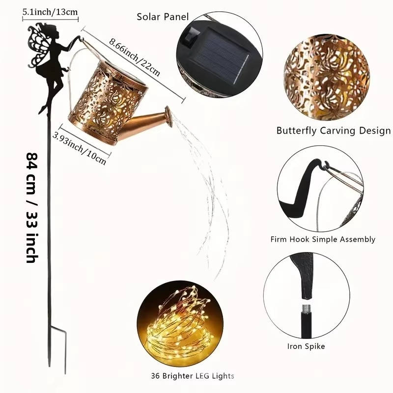 Outdoor Light Decorations Hanging Fairy Lamp