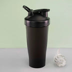 600ml Leak-Proof Protein Shaker Bottle with Mixing Ball