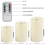 Realistic Flameless Candles With Remote