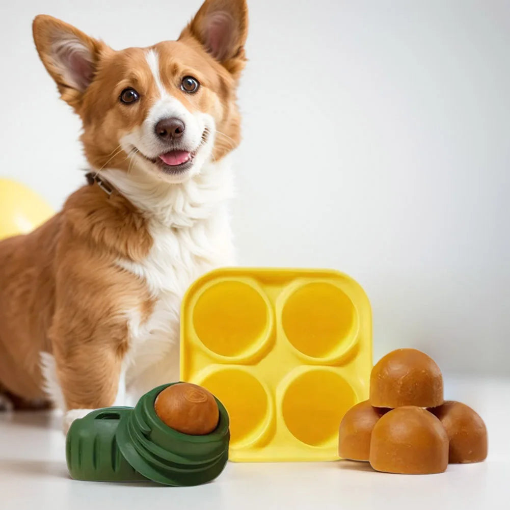 Silicone Dog Slow Feeder & Refillable Dog Chew Toy