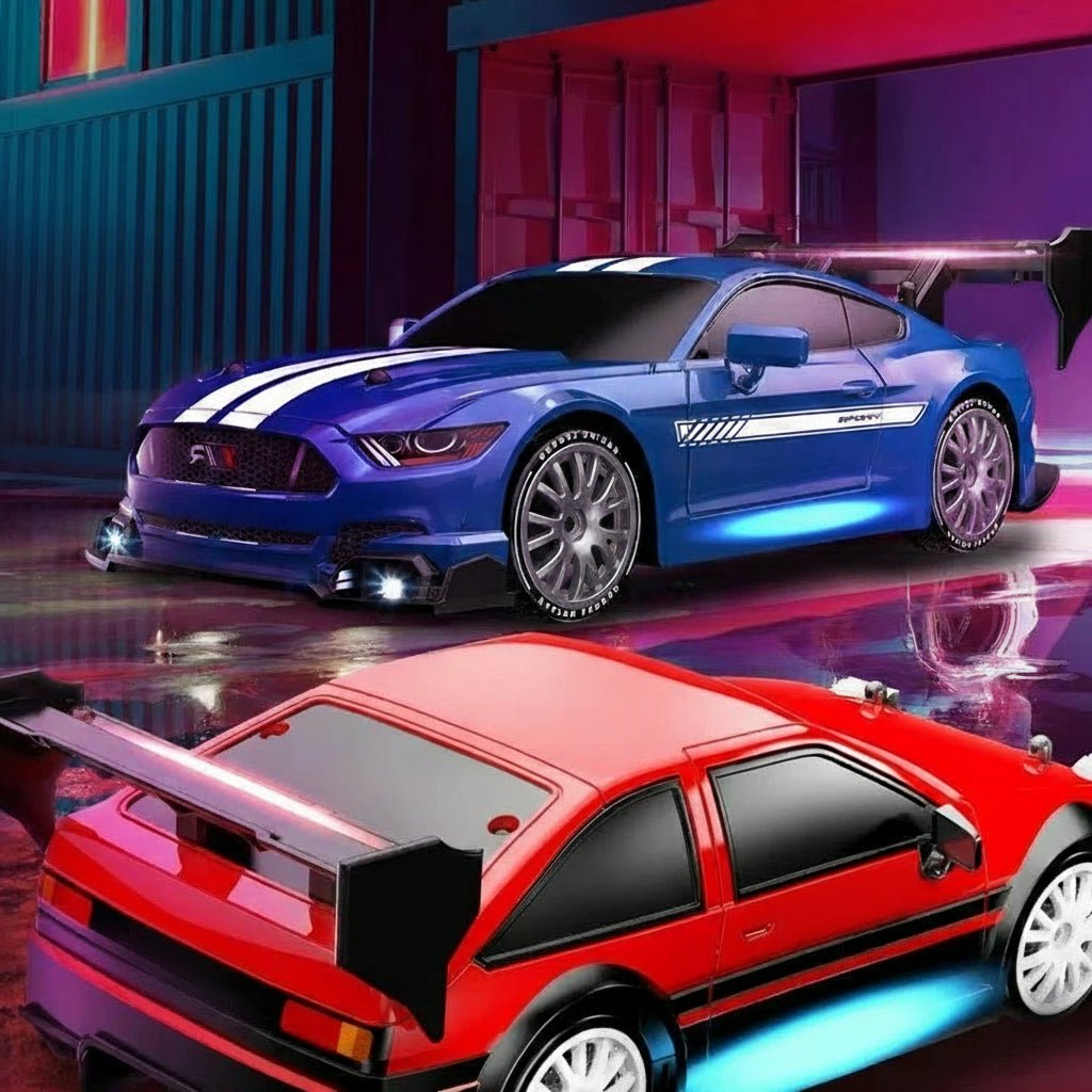 DRIFTIGNITE – 4WD RC drift car with especially slippery tires