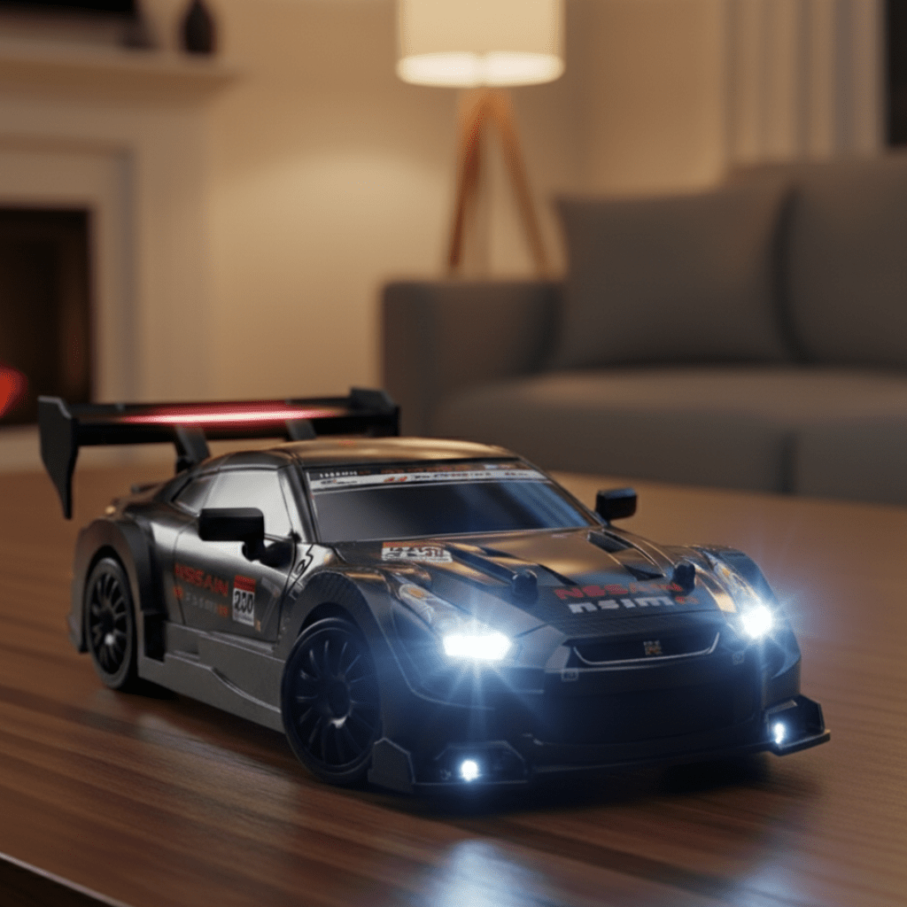 DRIFTIGNITE – 4WD RC drift car with especially slippery tires