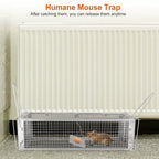 Dual Door Rat Trap Cage Humane with 2 Detachable U Shape Rod
