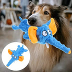 Durable Squeaky Elephant Plush Dog Toy - Bite-Resistant, Teeth Cleaning for All Breeds