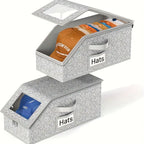 Stackable Cardboard Hat Storage Box Household Wardrobe Cap Organizer