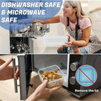 48-Piece Food Storage Container Set – Stackable, Microwave Safe, BPA Free