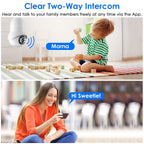 E27 WiFi Bulb Camera 1080P FHD WiFi IP Pan Tilt Security Surveillance Camera