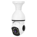 E27 WiFi Bulb Camera 1080P FHD WiFi IP Pan Tilt Security Surveillance  Camera with Two-Way Audio Full Color Night Vision
