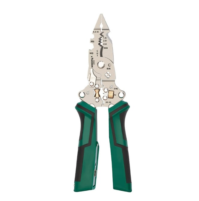 16 in 1 Wire Stripper Twister for Cutting and Pulling Wires,Cable Scissors,Voltage Tester Pliers