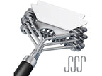 Grill Brush and Scraper Bristle Free, Grill Brush for Outdoor Grill, 17" Stainless Steel BBQ Brush for Grill Cleaning, Hooks Included